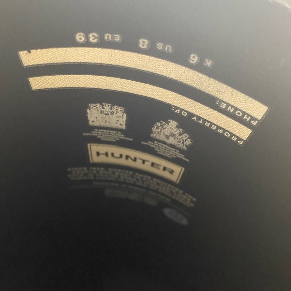 Hunter Rain Boots- Black Matte - Picture 3 of 3